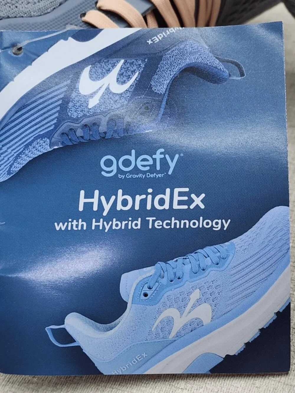 Gravity Defyer G-defy HybridEx Women’s Gray Peach Supportive Running Shoe US10